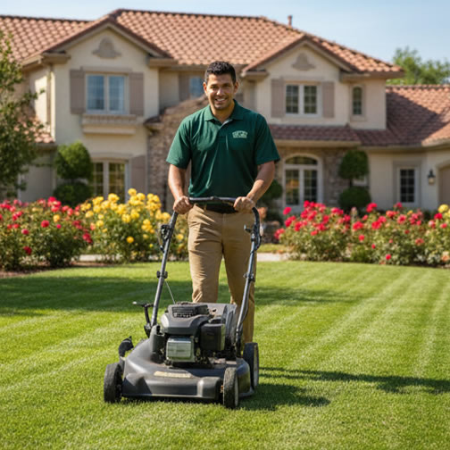 Çim Biçme ve Bahçe Düzeni 